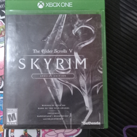 Bethesda Other - Bethesda Used The Elder Scrolls V: Skyrim Special Edition Green Case Xbox 1